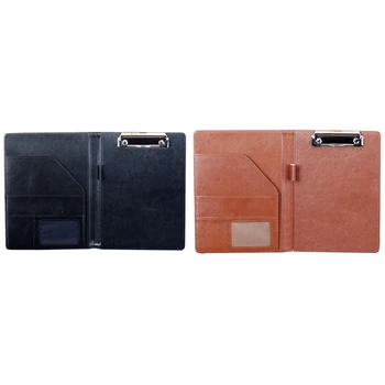 2 Pcs A5 Document Bag File Folder Clipboard Business Office Financial School Supplies, Black & Brown 
2 Pcs A5 Document Bag File Folder Clipboard Business Office Financial School Supplies, Black & Brown