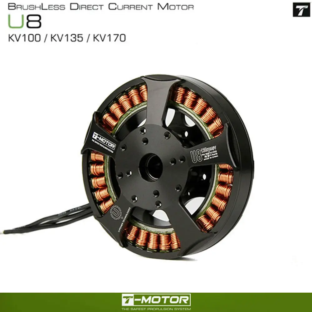 Original T-MOTOR U8 efficiency motor KV100 / 135/170 optional for ultra-long-duration multi-axis drone | Игрушки и хобби