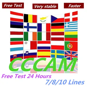 Europe HD cable 1 Year CCCams for Satellite tv Receiver 7/8 Clines WIFI FULL HD DVB-S2 Support Spain cline ccam Server
