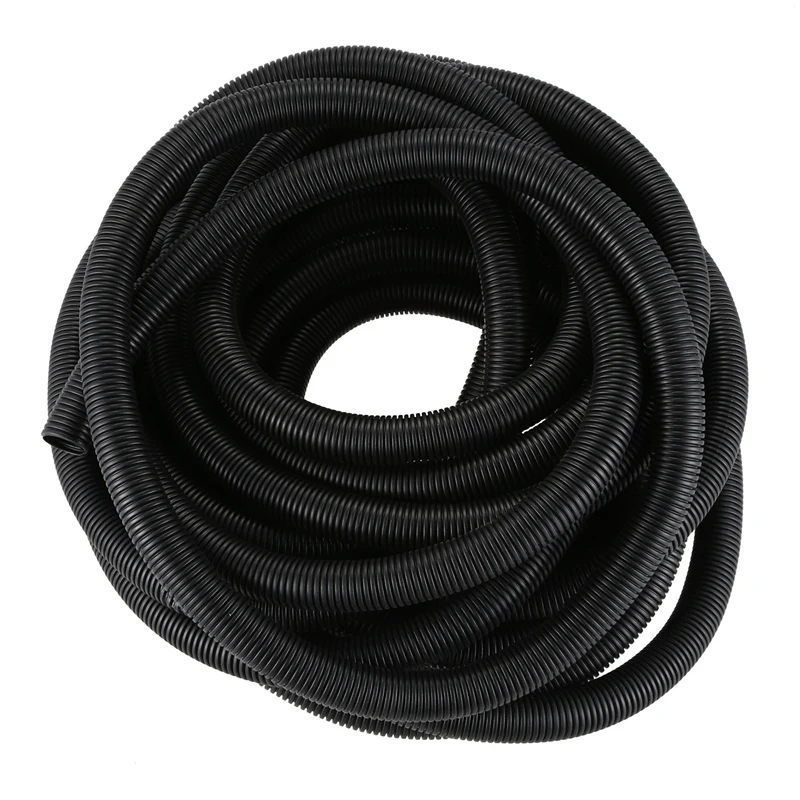 

50 Ft 3/4 inch Split Wire Loom Conduit Polyethylene Tubing Black Color Sleeve Tube