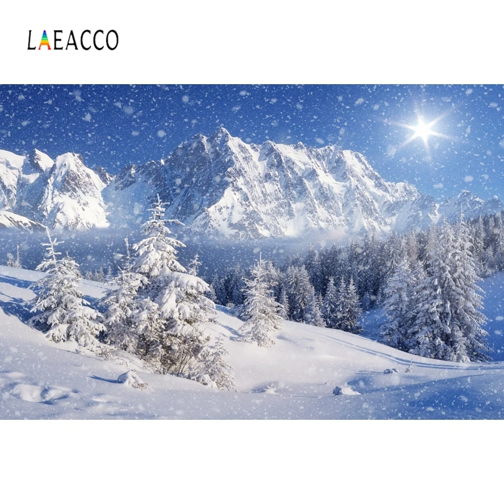 Laeacco Winter Backdrops Snow Mountains Pine Trees Landscape Photography Backgrounds Christmas Photophone For Photo Studio Props
Laeacco Winter Backdrops Snow Mountains Pine Trees Landscape Photography Backgrounds Christmas Photophone For Photo Studio Props