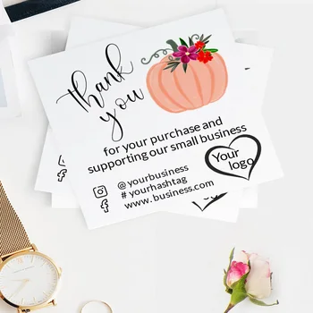 Custom Fall Pumpkin Thank You Insert, Small Business Thank You Package, Card Add Your LOGO, Thank for Your Purchase, 2x2 Small
Custom Fall Pumpkin Thank You Insert, Small Business Thank You Package, Card Add Your LOGO, Thank for Your Purchase, 2x2 Small