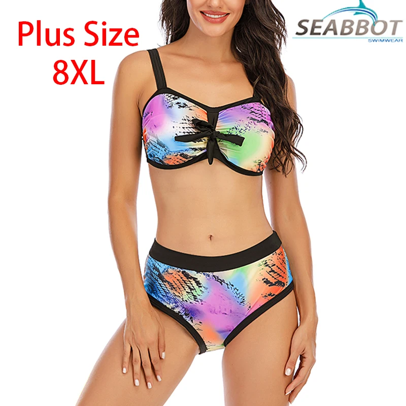2020 New Plus Size 8XL Floral Printed Women Bikini Set Push-up Swimsuit Bandage Swimming Costume Bathing Suit Swimwear Monokini
2020 New Plus Size 8XL Floral Printed Women Bikini Set Push-up Swimsuit Bandage Swimming Costume Bathing Suit Swimwear Monokini