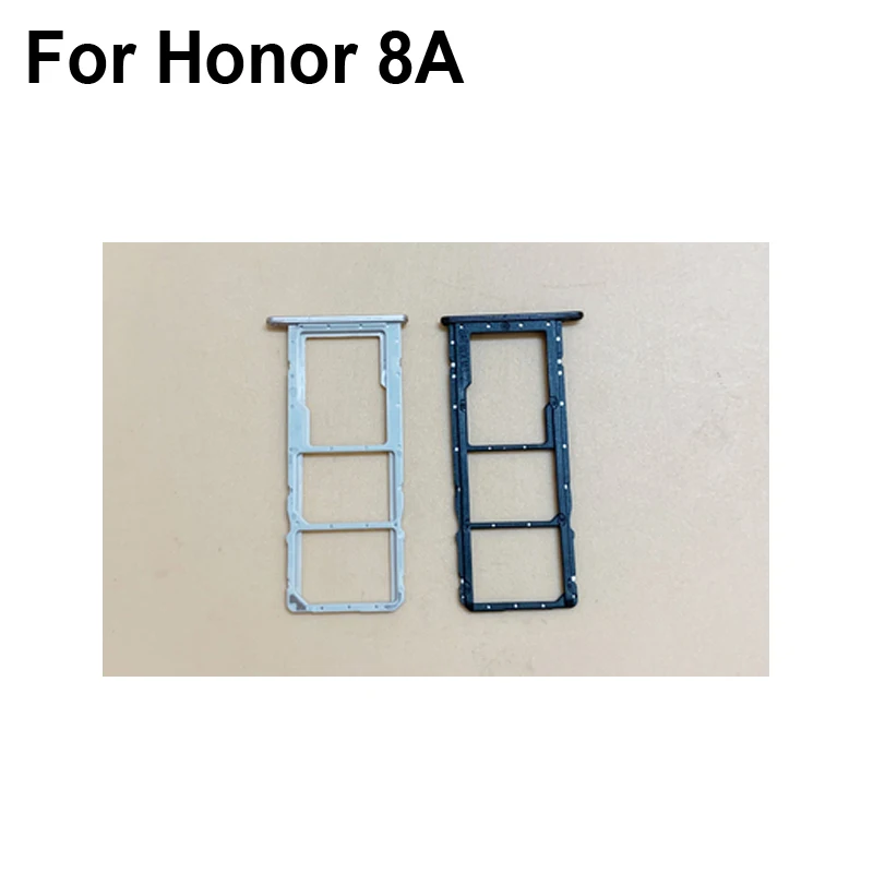 Оригинальный новый серебристый лоток для SIM-карты Huawei Honor 8A SD-карты держатель