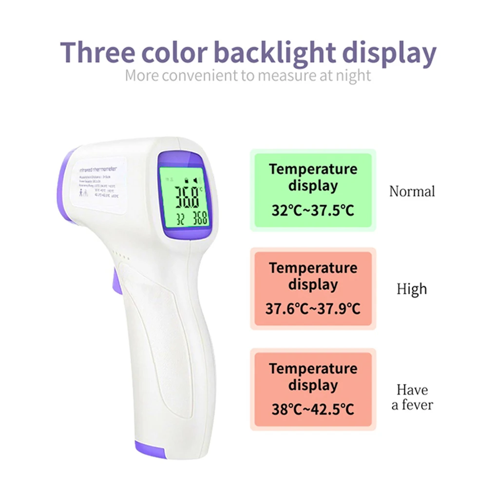 In Stock Portable Digital Thermometer Infrared Baby Adult Forehead Non-contact Infrared Thermometer LCD Backlight
In Stock Portable Digital Thermometer Infrared Baby Adult Forehead Non-contact Infrared Thermometer LCD Backlight
