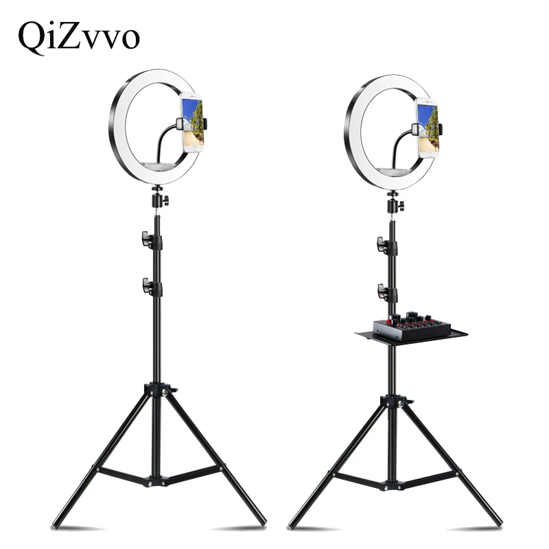 LED Video Light LED Selfie Ring Light Photography Lighting Studio Ring Lamp with Tripod Phone Holder Stand for Makeup Youtube
LED Video Light LED Selfie Ring Light Photography Lighting Studio Ring Lamp with Tripod Phone Holder Stand for Makeup Youtube
