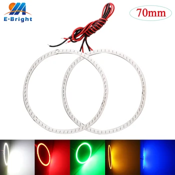 2pcs 70mm 12V COB 60 SMD LED Car Halo Rings Daytime Running Light Waterproof LED Angel Eyes Car Headlight for Universal Car red
2pcs 70mm 12V COB 60 SMD LED Car Halo Rings Daytime Running Light Waterproof LED Angel Eyes Car Headlight for Universal Car red