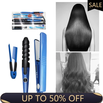 2021 Newest Hair Curler 3-in-1 Hair Straightener & Curling Iron 11/4 Plate Nano Titanium Flat Iron Steam Ceramic Hair Curlers
2021 Newest Hair Curler 3-in-1 Hair Straightener & Curling Iron 11/4 Plate Nano Titanium Flat Iron Steam Ceramic Hair Curlers