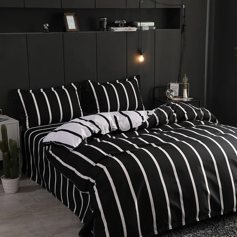 6PCS simple striped bed sheet 1.8m/2.0m quilt student dormitory single three-piece pillowcase quilt cover household single piece
6PCS simple striped bed sheet 1.8m/2.0m quilt student dormitory single three-piece pillowcase quilt cover household single piece