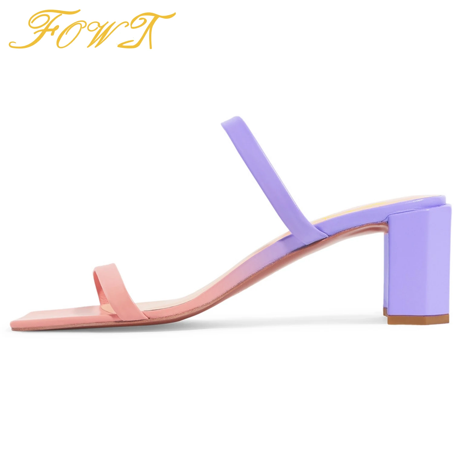 Purple Strap Multicolor Women's Slippers High Chunky Heels Square Toe Sandals Ladies Dress Outside Shoes Large Size 14 15 FOWT
Purple Strap Multicolor Women's Slippers High Chunky Heels Square Toe Sandals Ladies Dress Outside Shoes Large Size 14 15 FOWT