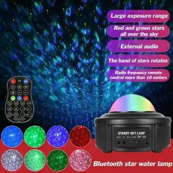 New Music Starlight Projection Lamp Led Bluetooth Voice Gypsophila Light Beside Spin Glow Control Stage Light Lamp Laser Y4V0
New Music Starlight Projection Lamp Led Bluetooth Voice Gypsophila Light Beside Spin Glow Control Stage Light Lamp Laser Y4V0