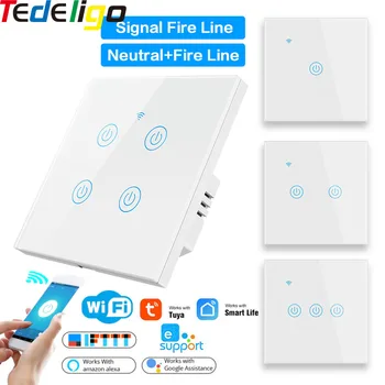 Touch switch glass panel wifi 1/2/3/4 Gang light wall switch AC220-240V,Voice Control,Time Function,Work with Tuya/Amazon Alexa
Touch switch glass panel wifi 1/2/3/4 Gang light wall switch AC220-240V,Voice Control,Time Function,Work with Tuya/Amazon Alexa