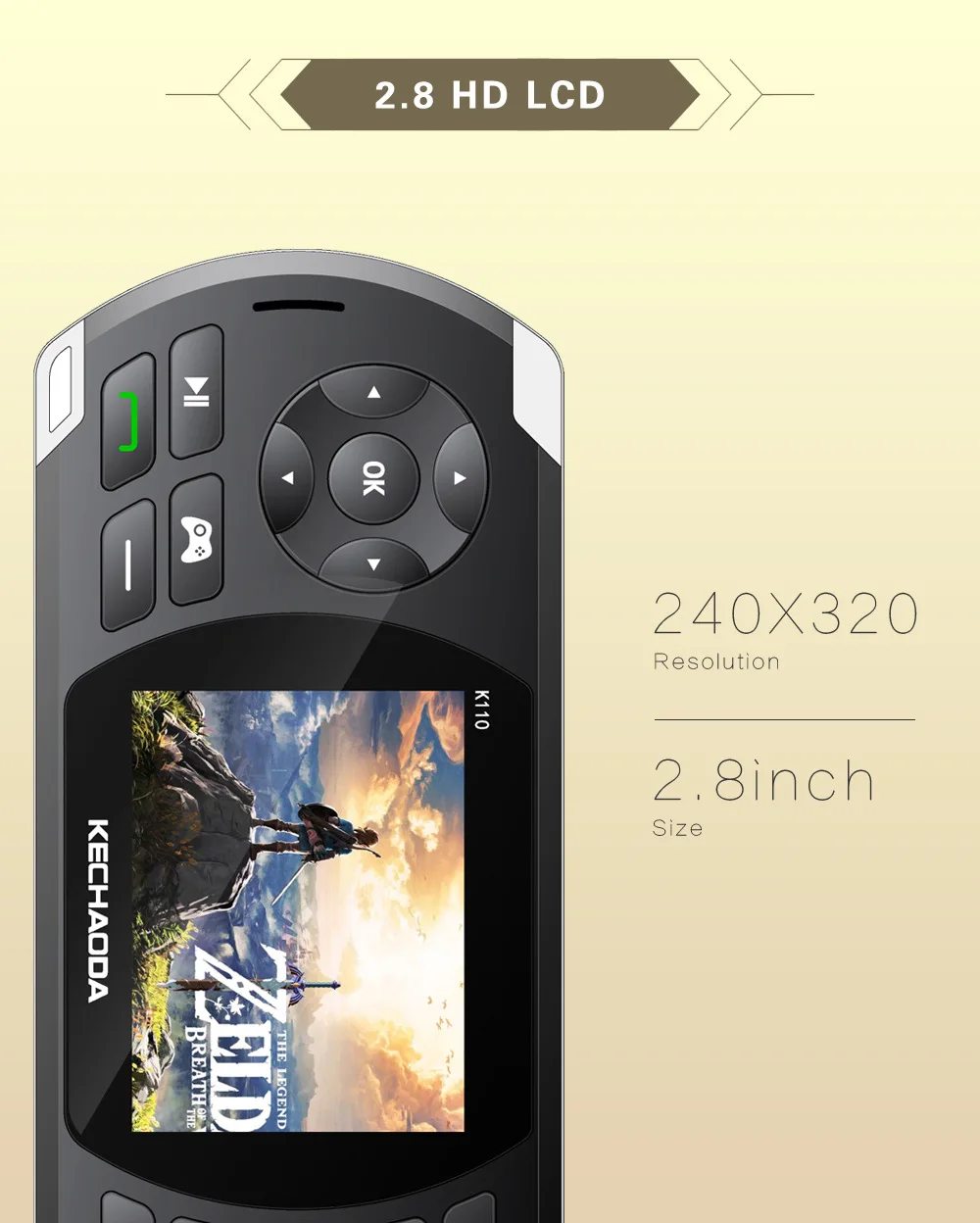 GUOPHONE K110 2.8 "game Phone Function Machine Manufacturer Direct Sales 100 GAMES Mobile Phones 2019
GUOPHONE K110 2.8 "game Phone Function Machine Manufacturer Direct Sales 100 GAMES Mobile Phones 2019