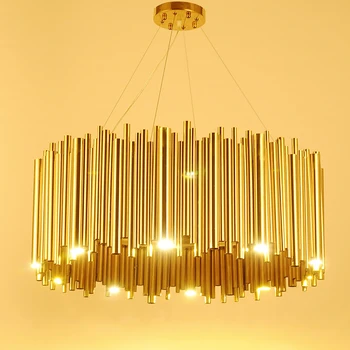 New Italy Design Gold Delightfull Brubeck Chandelier Aluminum Alloy Tube Suspension Luminaire Fashion Project Lamp
New Italy Design Gold Delightfull Brubeck Chandelier Aluminum Alloy Tube Suspension Luminaire Fashion Project Lamp