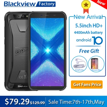 Blackview BV5500 Plus Smartphone IP68 Waterproof 5.5"HD+ Android 10 3GB 32GB Mobile Phone 8.0MP Camera NFC Rugged 4400mAh
Blackview BV5500 Plus Smartphone IP68 Waterproof 5.5"HD+ Android 10 3GB 32GB Mobile Phone 8.0MP Camera NFC Rugged 4400mAh