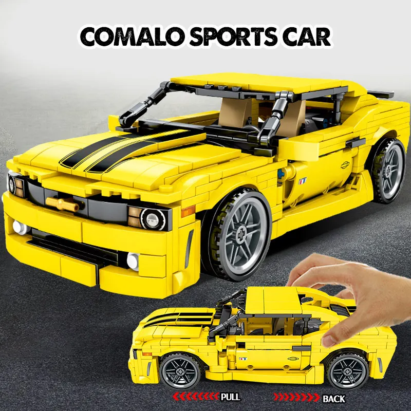 City Technic Car 558pcs Creator Yellow Pull Back Sports Car Model Building Blocks Compatible Legoing City Bricks Toys For Boys
City Technic Car 558pcs Creator Yellow Pull Back Sports Car Model Building Blocks Compatible Legoing City Bricks Toys For Boys
