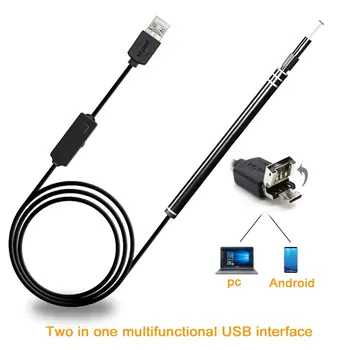 2-in-1 Ear Cleaning Endoscope Spoon Mini Camera Ear Picker Ear Wax Removal Visual Ear Mouth Nose Otoscope Support Android PC
2-in-1 Ear Cleaning Endoscope Spoon Mini Camera Ear Picker Ear Wax Removal Visual Ear Mouth Nose Otoscope Support Android PC