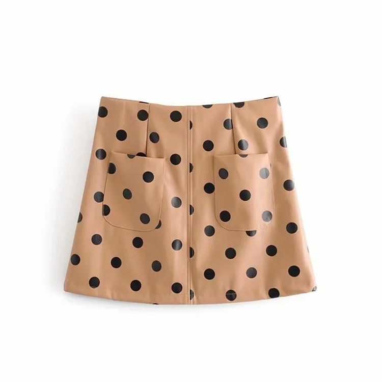 N0245-b024 High-waisted Loose Polka Dot Pocket-Accent A- line Short Skirt
N0245-b024 High-waisted Loose Polka Dot Pocket-Accent A- line Short Skirt