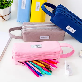 Large Capacity Double Layer Canvas Pencil Case Men and Women Student Multi-functional Pen Bag Storage Pouch Office School Supply
Large Capacity Double Layer Canvas Pencil Case Men and Women Student Multi-functional Pen Bag Storage Pouch Office School Supply