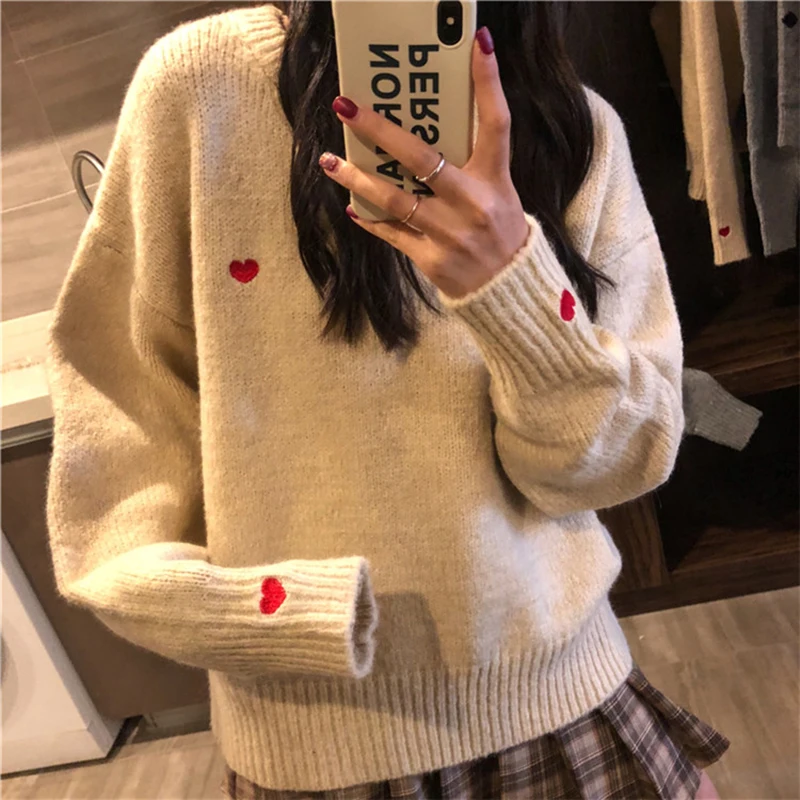 lovely sweet sueteres pullover women c.h.i.c sweters invierno 2019 lazy oaf fall cute sweater ropa coreana mujer tricot feminino
lovely sweet sueteres pullover women c.h.i.c sweters invierno 2019 lazy oaf fall cute sweater ropa coreana mujer tricot feminino