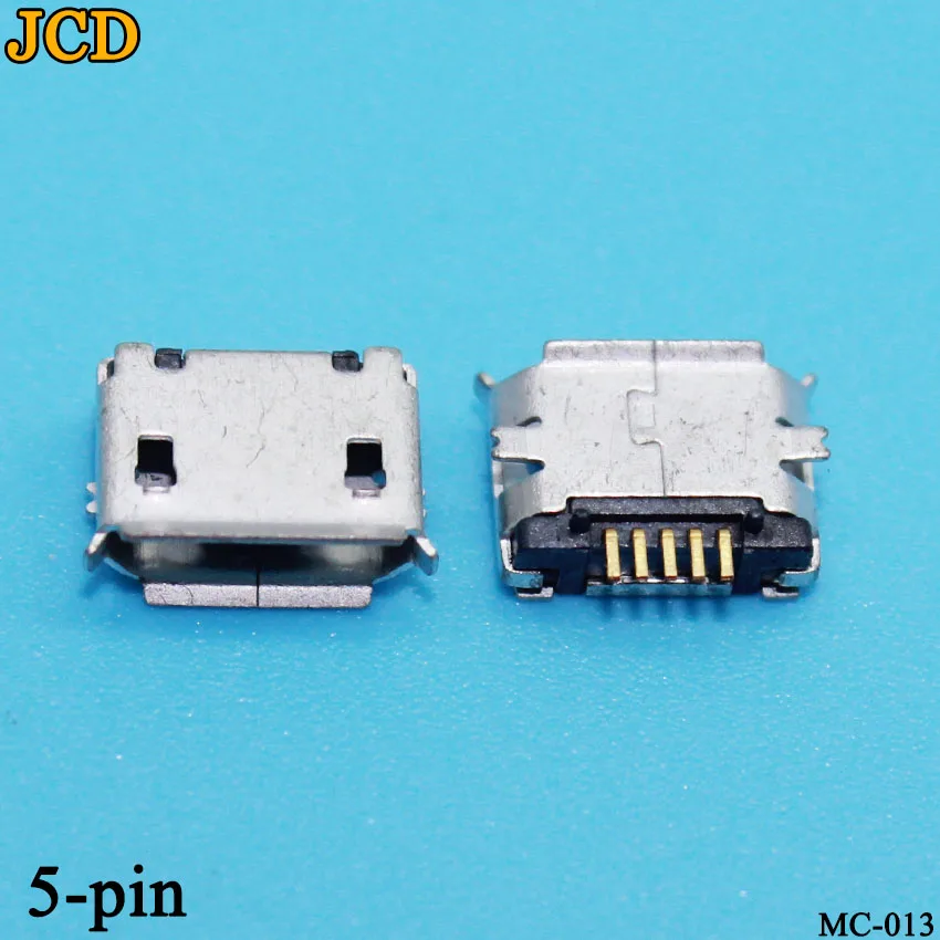 

JCD 10PCS Type B Micro USB 5P 5-pin Micro USB Jack 5Pins Micro USB Female Connector DIY