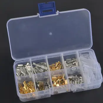 150 Pcs/Box 6.3MM 4.8MM 2.8MM 4.0MM Male Female Car Spade Connector Splice Crimp Wire Terminals for Car Motorcycle
150 Pcs/Box 6.3MM 4.8MM 2.8MM 4.0MM Male Female Car Spade Connector Splice Crimp Wire Terminals for Car Motorcycle