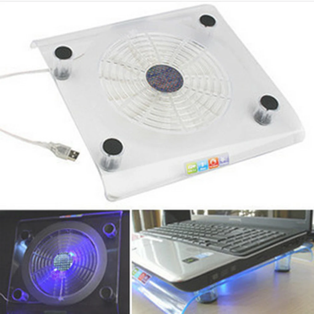 1PC USB Notebook Cooler Blue LED Light Heatsink Laptop PC Base Computer Cooling Pad Heat Dissipation Bracket Random Color
1PC USB Notebook Cooler Blue LED Light Heatsink Laptop PC Base Computer Cooling Pad Heat Dissipation Bracket Random Color