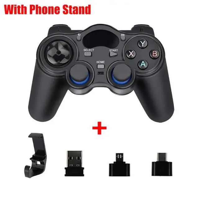 2.4GHz Wireless Controller Gamepad Joystick with Micro USB Type C adapter for PS3 Android Smart Phone TV Box Laptop Tablet PC
2.4GHz Wireless Controller Gamepad Joystick with Micro USB Type C adapter for PS3 Android Smart Phone TV Box Laptop Tablet PC