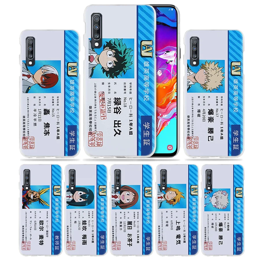 Чехол для удостоверения личности My Hero Academy Samsung Galaxy A50 A70 A20e A90 5G A80 A60 A40 A30 s A10 e A20 A9 A7