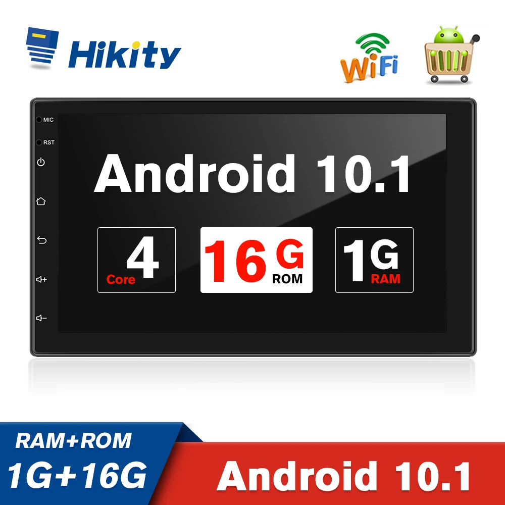 Автомагнитола Hikity 2 Din Android 10 1 7 дюймов GPS Bluetooth Wi Fi|Мультимедиаплеер для авто| |