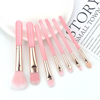 7PCS/Lot Professional Makeup Brushes Set Pink Foundation Eyebrow Eyeshadow Brush Cosmetic Beauty Tool Soft Pincel Maquiagem
7PCS/Lot Professional Makeup Brushes Set Pink Foundation Eyebrow Eyeshadow Brush Cosmetic Beauty Tool Soft Pincel Maquiagem