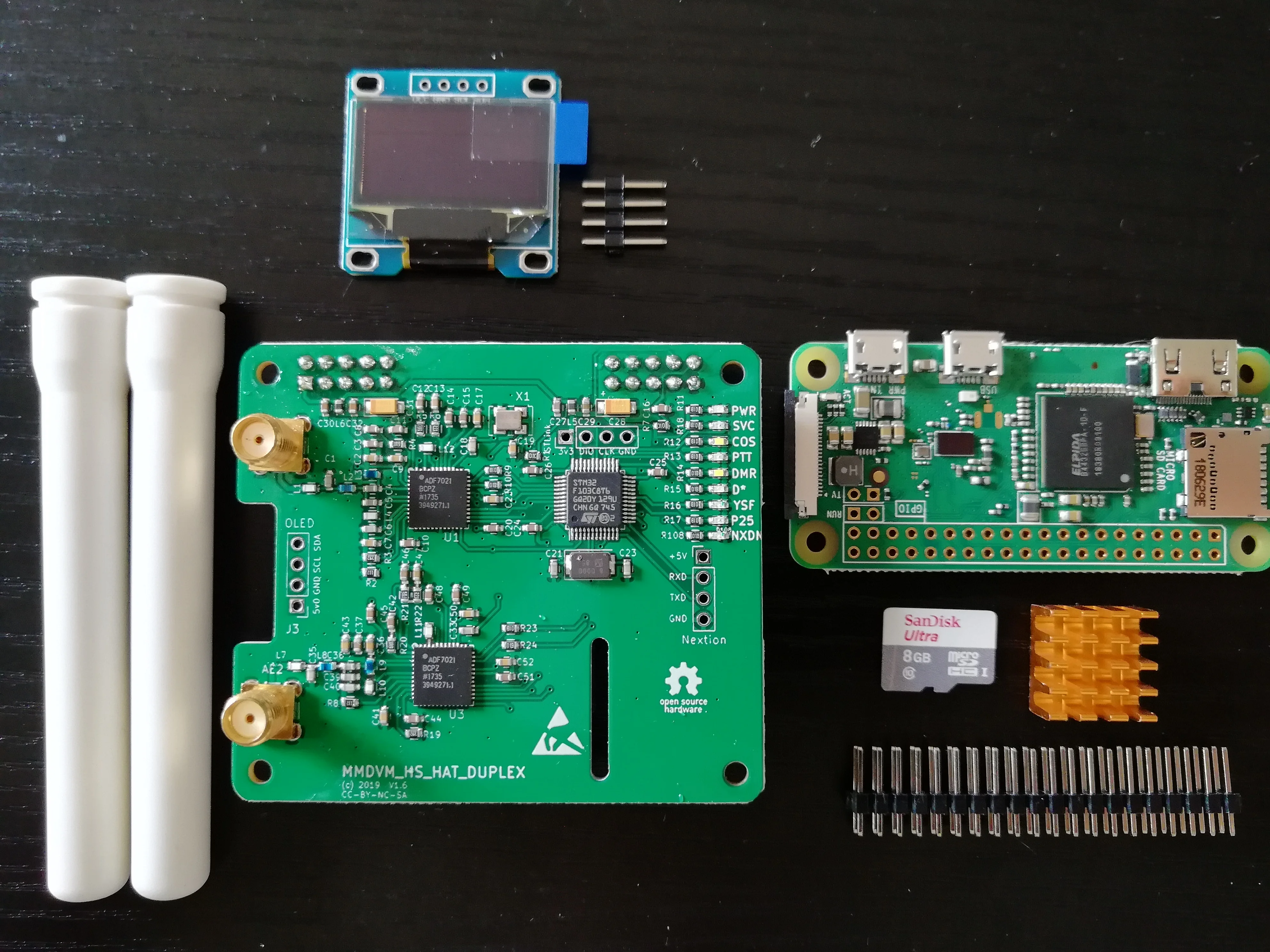 Duplex hotspot board with ANTs MMDVM Wireless Mini Relay P25 DMR YSF+Rpi ZW+OLED
Duplex hotspot board with ANTs MMDVM Wireless Mini Relay P25 DMR YSF+Rpi ZW+OLED