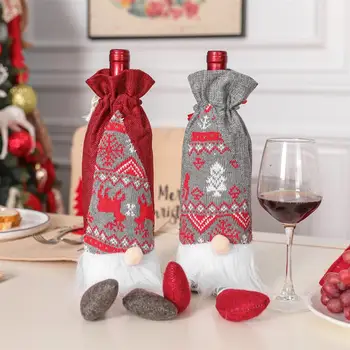 Wine Bottle Cover Drawstring Storage Bag Wine Packaging Reusable Bottle Christmas Decorative Wine Bottle Cover
Wine Bottle Cover Drawstring Storage Bag Wine Packaging Reusable Bottle Christmas Decorative Wine Bottle Cover