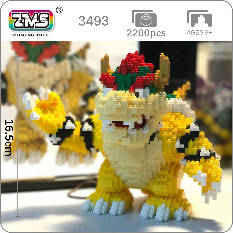 ZMS Super Game Mario Bowser Turtle Animal Monster Building Blocks 3D Model DIY Small Blocks Mini Diamond Bricks Toy Boy Gifts
ZMS Super Game Mario Bowser Turtle Animal Monster Building Blocks 3D Model DIY Small Blocks Mini Diamond Bricks Toy Boy Gifts