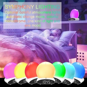 Wake Up Light Alarm Clock Digital Night Lamp Clock Colorful Simulation Sunrise and Sunset Music FM Radios Bedside Light 2020
Wake Up Light Alarm Clock Digital Night Lamp Clock Colorful Simulation Sunrise and Sunset Music FM Radios Bedside Light 2020