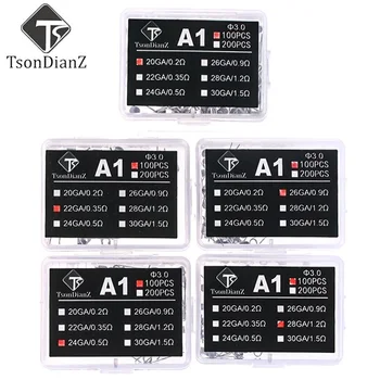 100pcs Tsondianz A1 Pre Coiled 20-28ga E-Cigarette RDA Atomizer Wick Wire Coil A1 Premade Coil Resistance Heating Wire Coiling
100pcs Tsondianz A1 Pre Coiled 20-28ga E-Cigarette RDA Atomizer Wick Wire Coil A1 Premade Coil Resistance Heating Wire Coiling