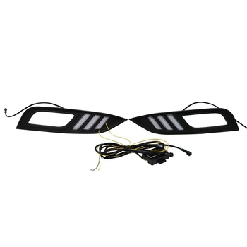 2Pcs for 2013-2015 Kia K3 Cerato with Yellow and Blue Three-Color Daytime Running Lights Modification 
2Pcs for 2013-2015 Kia K3 Cerato with Yellow and Blue Three-Color Daytime Running Lights Modification