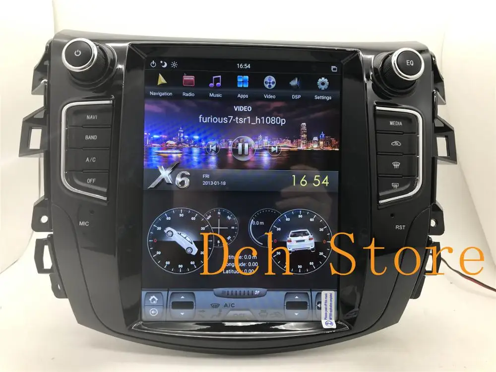 Фото 10 4 ''вертикальный экран Tesla стиль Android 9 0 автомобильный DVD GPS навигация Радио