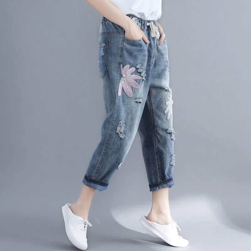 4XL Tallas Grandes Mujer Cargo Pants Women Harajuku Pants Embroidered Jeans Spodnie Damskie Vetement Femme Mom Jeans Blue Jeans
4XL Tallas Grandes Mujer Cargo Pants Women Harajuku Pants Embroidered Jeans Spodnie Damskie Vetement Femme Mom Jeans Blue Jeans