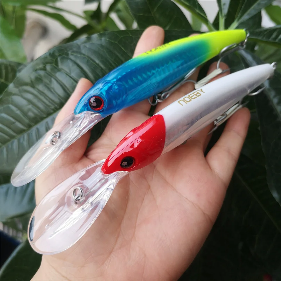 Noeby 2pcs Fishing Lure 120mm/32g Floating 0-5m Trolling Super minnow 3X treble hooks Hard Bait
Noeby 2pcs Fishing Lure 120mm/32g Floating 0-5m Trolling Super minnow 3X treble hooks Hard Bait