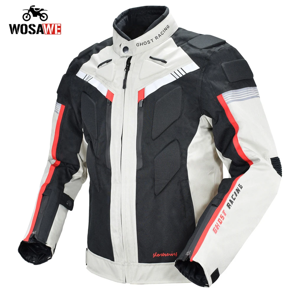 GHOST RACING Motorcycle Jacket Motorbike Riding Jacket Windproof Armor Protection Gear Pant Armor Breathable With Neck Protector
GHOST RACING Motorcycle Jacket Motorbike Riding Jacket Windproof Armor Protection Gear Pant Armor Breathable With Neck Protector