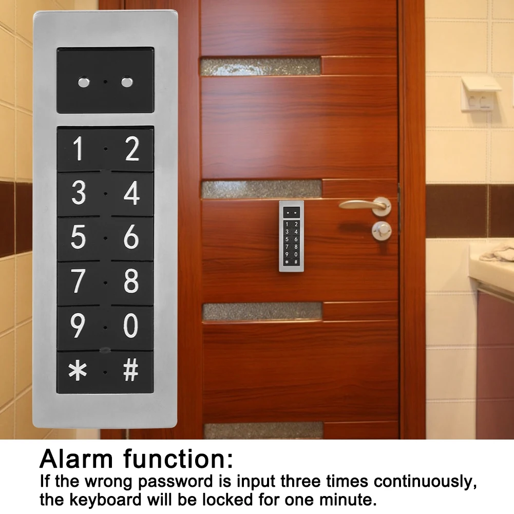 Cabinet lock with password, stainless steel keypad Keyless digital keypad Cabinet door lock for file cabinet Cabinet Drawer lock
Cabinet lock with password, stainless steel keypad Keyless digital keypad Cabinet door lock for file cabinet Cabinet Drawer lock