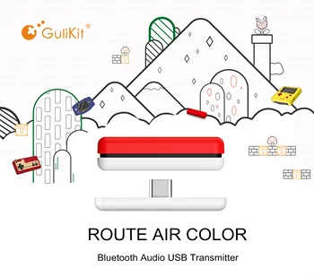 GuliKit NS07 Route Air Color Wireless Audio Transmitter Bluetooth USB C Transceiver Adapter For Nintendo Switch/Switch Lite/PS4
GuliKit NS07 Route Air Color Wireless Audio Transmitter Bluetooth USB C Transceiver Adapter For Nintendo Switch/Switch Lite/PS4