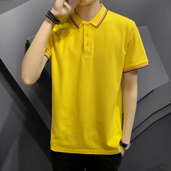 MEN'S Short-sleeved T-shirt 2020 Summer Slim Fit Polo Shirt Men's Fashion Casual Business Fold-down Collar Base Shirt
MEN'S Short-sleeved T-shirt 2020 Summer Slim Fit Polo Shirt Men's Fashion Casual Business Fold-down Collar Base Shirt