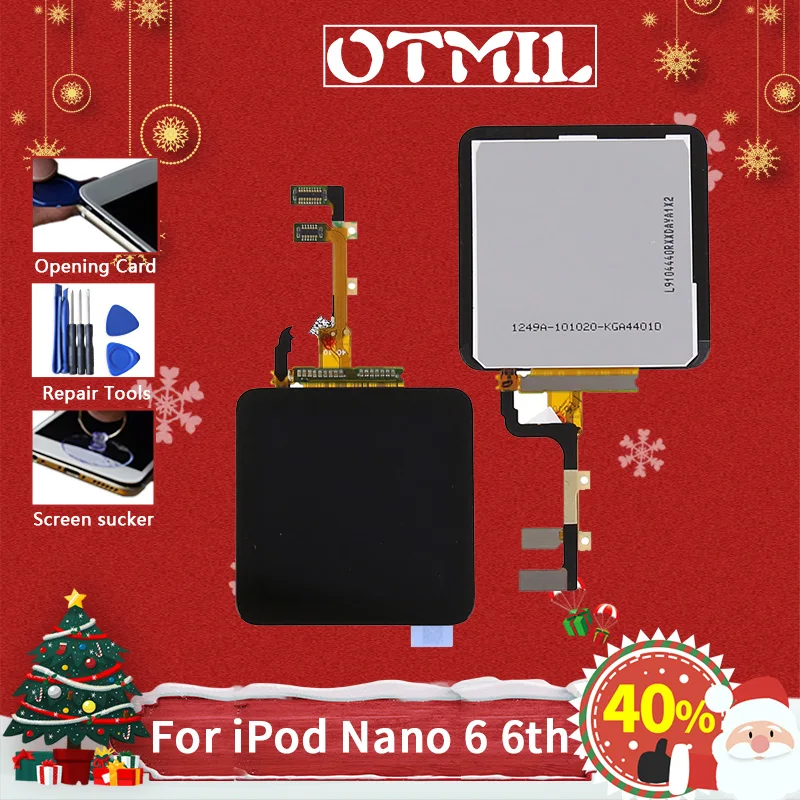 OTMIL New LCD For iPod Nano 6 6th Generation LCD Display Touch Screen Digitizer Assembly+Tools Kits with Adhesive iPod Nano6
OTMIL New LCD For iPod Nano 6 6th Generation LCD Display Touch Screen Digitizer Assembly+Tools Kits with Adhesive iPod Nano6