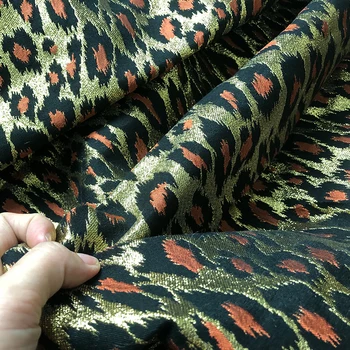 145cm Width Fashion Leopard Printed Thin Jacquard Fabric For Woman Dresses Coat DIY Cloth Sewing
145cm Width Fashion Leopard Printed Thin Jacquard Fabric For Woman Dresses Coat DIY Cloth Sewing