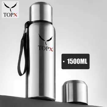 TOPX 1500ML Large Thermos Cup Capacity Stainless Steel Portable Cup Military Style Outdoor Sports Vacuum Flask Including Cup Bag
TOPX 1500ML Large Thermos Cup Capacity Stainless Steel Portable Cup Military Style Outdoor Sports Vacuum Flask Including Cup Bag