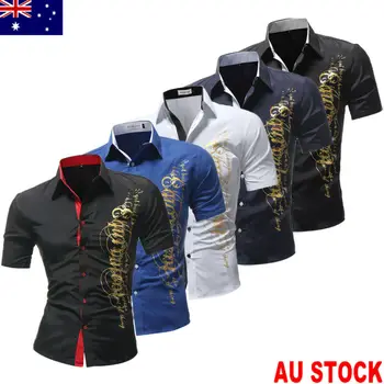 Spring Fashion Men's Top Shirts Male Lapel Short Sleeve Button Shirt Casual Dress Shirt Mens Print Short Sleeve Shirts Tops
Spring Fashion Men's Top Shirts Male Lapel Short Sleeve Button Shirt Casual Dress Shirt Mens Print Short Sleeve Shirts Tops