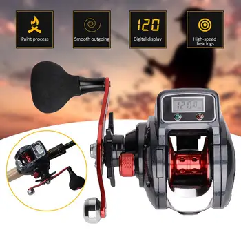 6.3:1 13+1BB Fishing Reel Left / Right Hand Low Profile Line Counter Fishing Tackle Gear with Digital Display
6.3:1 13+1BB Fishing Reel Left / Right Hand Low Profile Line Counter Fishing Tackle Gear with Digital Display
