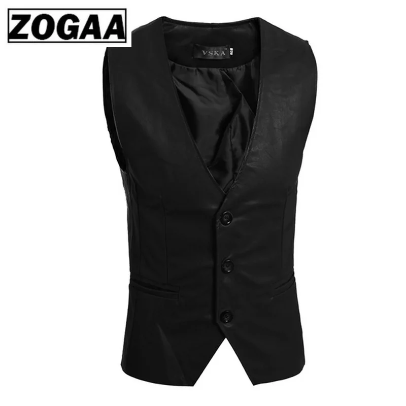 ZOGAA Men's Slim Vest Sleeveless Jacket Casual PU Leather Vests Button Open V-neck Geek Simple Joker Slim Fit Vest Men
ZOGAA Men's Slim Vest Sleeveless Jacket Casual PU Leather Vests Button Open V-neck Geek Simple Joker Slim Fit Vest Men